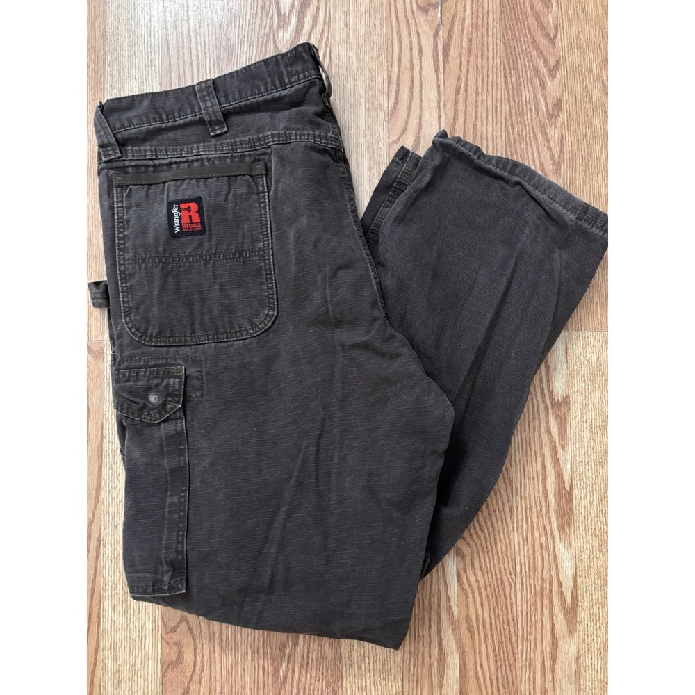 Wrangler RIGGS Workwear Ranger Cargo Pants Men's 40x32 Brown Utility Workwear